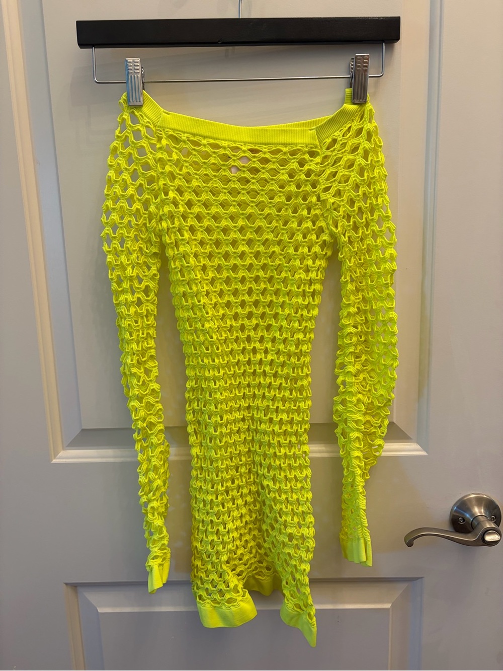 New! Set of 6 pieces. Neon Yellow Mesh Knit Sexy Wear